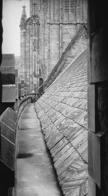 <em>"Cathedral, Lichfield, England, 1914"</em>, 1914. Lantern slide 3.25x4in, 3.25 x 4 in. Brooklyn Museum, Goodyear. (Photo: Brooklyn Museum, S03i1853l01.jpg