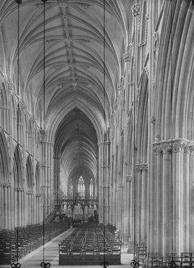 <em>"Cathedral, Lichfield, England, 1914"</em>, 1914. Lantern slide 3.25x4in, 3.25 x 4 in. Brooklyn Museum, Goodyear. (Photo: Brooklyn Museum, S03i1854l02.jpg