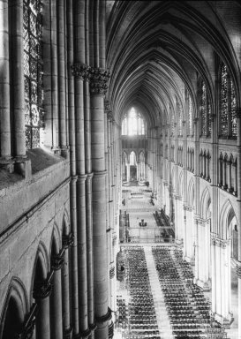 <em>"Cathedral interior, n.d."</em>. Lantern slide 3.25x4in, 3.25 x 4 in. Brooklyn Museum, Goodyear. (Photo: Brooklyn Museum, S03i1882l01.jpg