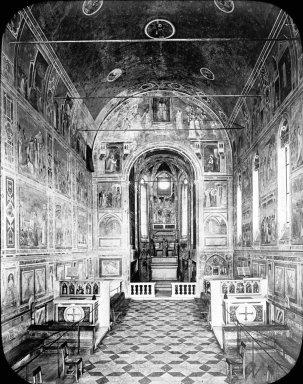 <em>"Chapel interior, n.d."</em>. Lantern slide 3.25x4in, 3.25 x 4 in. Brooklyn Museum, Goodyear. (Photo: Brooklyn Museum, S03i1885l01.jpg