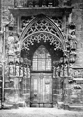 <em>"Church exterior, n.d."</em>. Lantern slide 3.25x4in, 3.25 x 4 in. Brooklyn Museum, Goodyear. (Photo: Brooklyn Museum, S03i1889l01.jpg