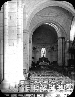 <em>"Church interior, n.d."</em>. Lantern slide 3.25x4in, 3.25 x 4 in. Brooklyn Museum, Goodyear. (Photo: Brooklyn Museum, S03i1900l01.jpg