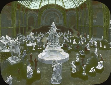 <em>"Paris Exposition: Grand Palais, Paris, France, 1900"</em>, 1900. Lantern slide 3.25x4in, 3.25 x 4 in. Brooklyn Museum, Goodyear. (Photo: Brooklyn Museum, S03i1987l01.jpg