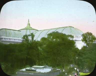 <em>"Paris Exposition: Grand Palais, Paris, France, 1900"</em>, 1900. Lantern slide 3.25x4in, 3.25 x 4 in. Brooklyn Museum, Goodyear. (Photo: Brooklyn Museum, S03i1988l01.jpg