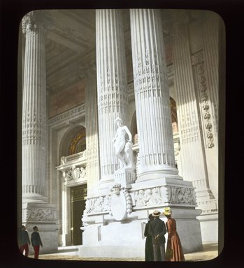 <em>"Paris Exposition: Grand Palais, Paris, France, 1900"</em>, 1900. Lantern slide 3.25x4in, 3.25 x 4 in. Brooklyn Museum, Goodyear. (Photo: Brooklyn Museum, S03i1989l01_SL1.jpg