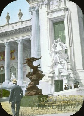 <em>"Paris Exposition: Grand Palais, Paris, France, 1900"</em>, 1900. Lantern slide 3.25x4in, 3.25 x 4 in. Brooklyn Museum, Goodyear. (Photo: Brooklyn Museum, S03i1990l01.jpg