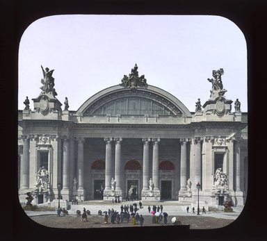 <em>"Paris Exposition: Grand Palais, Paris, France, 1900"</em>, 1900. Lantern slide 3.25x4in, 3.25 x 4 in. Brooklyn Museum, Goodyear. (Photo: Brooklyn Museum, S03i1993l01_SL1.jpg