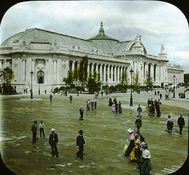 <em>"Paris Exposition: Grand Palais, Paris, France, 1900"</em>, 1900. Lantern slide 3.25x4in, 3.25 x 4 in. Brooklyn Museum, Goodyear. (Photo: Brooklyn Museum, S03i1994l01.jpg