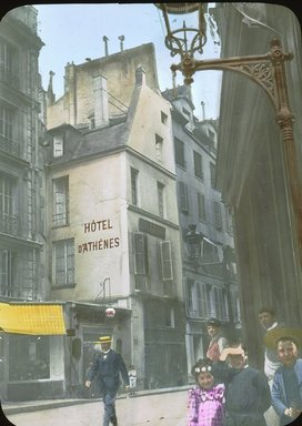 <em>"Paris Exposition: Hotel d'Athenes, Paris, France, 1900"</em>, 1900. Lantern slide 3.25x4in, 3.25 x 4 in. Brooklyn Museum, Goodyear. (Photo: Brooklyn Museum, S03i1997l01.jpg