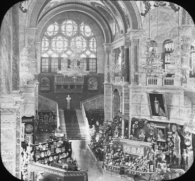 <em>"Paris Exposition: Italian Pavilion, Paris, France, 1900"</em>, 1900. Lantern slide 3.25x4in, 3.25 x 4 in. Brooklyn Museum, Goodyear. (Photo: Brooklyn Museum, S03i2001l01.jpg