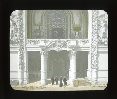 <em>"Paris Exposition: Palace of Decorative Arts, Paris, France, 1900"</em>, 1900. Lantern slide 3.25x4in, 3.25 x 4 in. Brooklyn Museum, Goodyear. (Photo: Brooklyn Museum, S03i2024l01_SL1.jpg