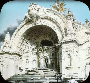 <em>"Paris Exposition: Palace of Electricity, Paris, France, 1900"</em>, 1900. Lantern slide 3.25x4in, 3.25 x 4 in. Brooklyn Museum, Goodyear. (Photo: Brooklyn Museum, S03i2026l01.jpg