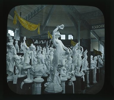 <em>"Paris Exposition: Palace of National Manufactures, Paris, France, 1900"</em>, 1900. Lantern slide 3.25x4in, 3.25 x 4 in. Brooklyn Museum, Goodyear. (Photo: Brooklyn Museum, S03i2033l01_SL1.jpg