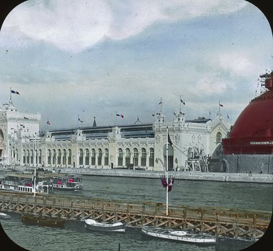 <em>"Paris Exposition: Schneider Creusot Fort, Army and Navy, Paris, France, 1900"</em>, 1900. Lantern slide 3.25x4in, 3.25 x 4 in. Brooklyn Museum, Goodyear. (Photo: Brooklyn Museum, S03i2047l01.jpg