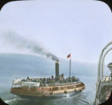 <em>"Paris Exposition: ship, Paris, France, 1900"</em>, 1900. Lantern slide 3.25x4in, 3.25 x 4 in. Brooklyn Museum, Goodyear. (Photo: Brooklyn Museum, S03i2050l01.jpg