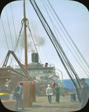 <em>"Paris Exposition: ship, Paris, France, 1900"</em>, 1900. Lantern slide 3.25x4in, 3.25 x 4 in. Brooklyn Museum, Goodyear. (Photo: Brooklyn Museum, S03i2052l01.jpg