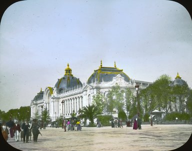 <em>"Paris Exposition: Petit Palais, Paris, France, 1900"</em>, 1900. Lantern slide 3.25x4in, 3.25 x 4 in. Brooklyn Museum, Goodyear. (Photo: Brooklyn Museum, S03i2126l01.jpg