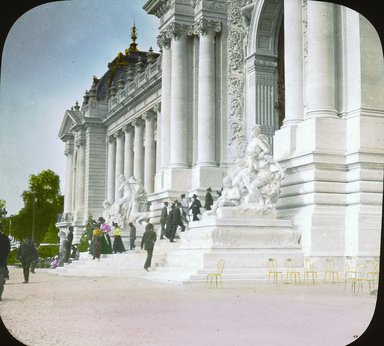 <em>"Paris Exposition: Petit Palais, Paris, France, 1900"</em>, 1900. Lantern slide 3.25x4in, 3.25 x 4 in. Brooklyn Museum, Goodyear. (Photo: Brooklyn Museum, S03i2127l01.jpg