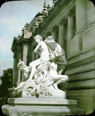 <em>"Paris Exposition: Petit Palais, Paris, France, 1900"</em>, 1900. Lantern slide 3.25x4in, 3.25 x 4 in. Brooklyn Museum, Goodyear. (Photo: Brooklyn Museum, S03i2128l01.jpg