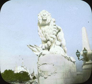 <em>"Paris Exposition: Pont Alexandre III, Paris, France, 1900"</em>, 1900. Lantern slide 3.25x4in, 3.25 x 4 in. Brooklyn Museum, Goodyear. (Photo: Brooklyn Museum, S03i2131l01.jpg