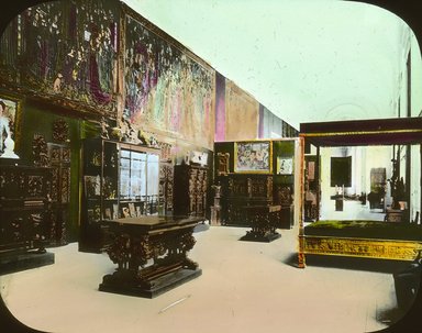 <em>"Paris Exposition: interior view [Petit Palais], Paris, France, 1900"</em>, 1900. Lantern slide 3.25x4in, 3.25 x 4 in. Brooklyn Museum, Goodyear. (Photo: Brooklyn Museum, S03i2146l01.jpg