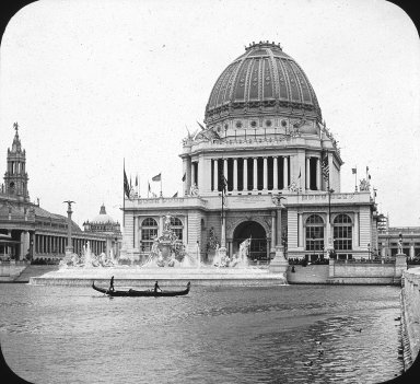 <em>"World's Columbian Exposition: Administration Building, Chicago, United States, 1893"</em>, 1893. Lantern slide 3.25x4in, 3.25 x 4 in. Brooklyn Museum, Goodyear. (Photo: Brooklyn Museum, S03i2153l01.jpg