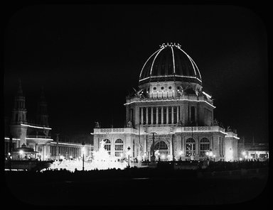 <em>"World's Columbian Exposition: Administration Building, Chicago, United States, 1893"</em>, 1893. Lantern slide 3.25x4in, 3.25 x 4 in. Brooklyn Museum, Goodyear. (Photo: Brooklyn Museum, S03i2154l01_SL1.jpg