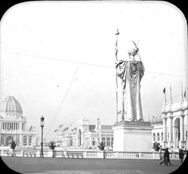 <em>"World's Columbian Exposition: Court of Honor, Chicago, United States, 1893"</em>, 1893. Lantern slide 3.25x4in, 3.25 x 4 in. Brooklyn Museum, Goodyear. (Photo: Brooklyn Museum, S03i2164l01.jpg