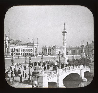 <em>"World's Columbian Exposition: Court of Honor, Chicago, United States, 1893"</em>, 1893. Lantern slide 3.25x4in, 3.25 x 4 in. Brooklyn Museum, Goodyear. (Photo: Brooklyn Museum, S03i2165l01_SL1.jpg