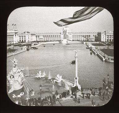<em>"World's Columbian Exposition: Court of Honor, Chicago, United States, 1893"</em>, 1893. Lantern slide 3.25x4in, 3.25 x 4 in. Brooklyn Museum, Goodyear. (Photo: Brooklyn Museum, S03i2166l01_SL1.jpg