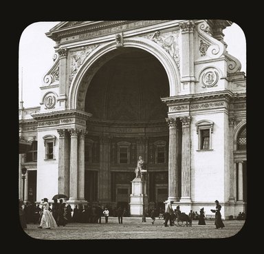 <em>"World's Columbian Exposition: Electricity Building, Chicago, United States, 1893"</em>, 1893. Lantern slide 3.25x4in, 3.25 x 4 in. Brooklyn Museum, Goodyear. (Photo: Brooklyn Museum, S03i2179l01_SL1.jpg