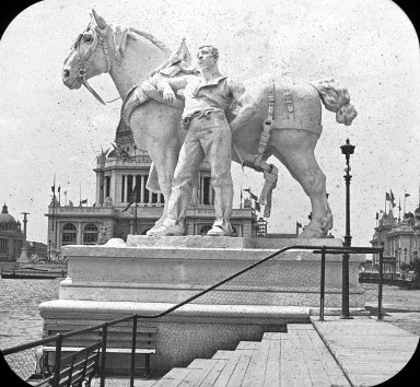 <em>"World's Columbian Exposition: exterior view, Chicago, United States, 1893"</em>, 1893. Lantern slide 3.25x4in, 3.25 x 4 in. Brooklyn Museum, Goodyear. (Photo: Brooklyn Museum, S03i2187l01.jpg
