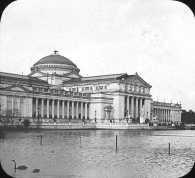 <em>"World's Columbian Exposition: Fine Arts Building, Chicago, United States, 1893"</em>, 1893. Lantern slide 3.25x4in, 3.25 x 4 in. Brooklyn Museum, Goodyear. (Photo: Brooklyn Museum, S03i2198l01.jpg