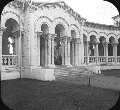 <em>"World's Columbian Exposition: Fisheries Building, Chicago, United States, 1893"</em>, 1893. Lantern slide 3.25x4in, 3.25 x 4 in. Brooklyn Museum, Goodyear. (Photo: Brooklyn Museum, S03i2199l01.jpg