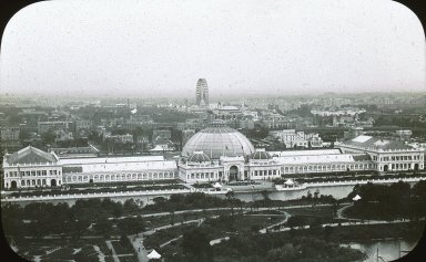 <em>"World's Columbian Exposition: Horticultural Building, Chicago, United States, 1893"</em>, 1893. Lantern slide 3.25x4in, 3.25 x 4 in. Brooklyn Museum, Goodyear. (Photo: Brooklyn Museum, S03i2212l01.jpg