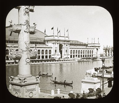 <em>"World's Columbian Exposition: Liberal Arts Building, Chicago, United States, 1893"</em>, 1893. Lantern slide 3.25x4in, 3.25 x 4 in. Brooklyn Museum, Goodyear. (Photo: Brooklyn Museum, S03i2222l01_SL1.jpg