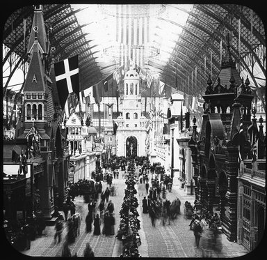 <em>"World's Columbian Exposition: Liberal Arts Building, Chicago, United States, 1893"</em>, 1893. Lantern slide 3.25x4in, 3.25 x 4 in. Brooklyn Museum, Goodyear. (Photo: Brooklyn Museum, S03i2223l01_SL1.jpg