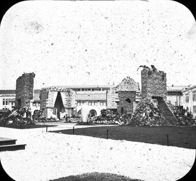 <em>"World's Columbian Exposition: Ruins of Yucatan, Chicago, United States, 1893"</em>, 1893. Lantern slide 3.25x4in, 3.25 x 4 in. Brooklyn Museum, Goodyear. (Photo: Brooklyn Museum, S03i2237l01.jpg
