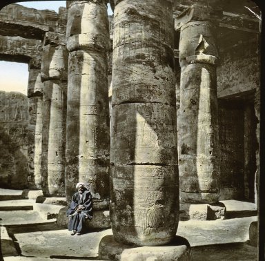 <em>"Abydos, Egypt"</em>. Lantern slide 3.25x4in, 3.25 x 4 in. Brooklyn Museum, Goodyear. (Photo: Brooklyn Museum, S03i2367l01.jpg