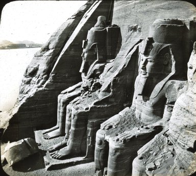 <em>"Egypt"</em>. Lantern slide 3.25x4in, 3.25 x 4 in. Brooklyn Museum, Goodyear. (Photo: Brooklyn Museum, S03i2381l01.jpg