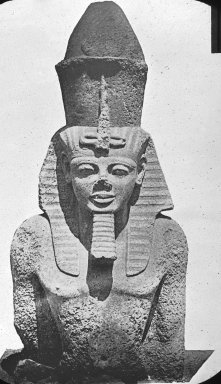 <em>"Giza Museum, Giza, Egypt"</em>. Lantern slide 3.25x4in, 3.25 x 4 in. Brooklyn Museum, Goodyear. (Photo: Brooklyn Museum, S03i2385l01.jpg