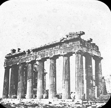 <em>"Parthenon, Athens, Greece"</em>. Lantern slide 3.25x4in, 3.25 x 4 in. Brooklyn Museum, Goodyear. (Photo: J.B. Colt, S03i2438l01.jpg