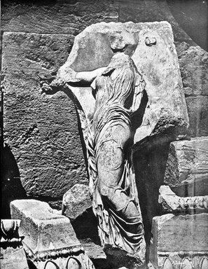 <em>"Apteras Temple, Greece"</em>. Lantern slide 3.25x4in, 3.25 x 4 in. Brooklyn Museum, Goodyear. (Photo: Brooklyn Museum, S03i2454l01.jpg