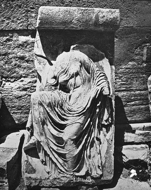 <em>"Apteras Temple, Greece"</em>. Lantern slide 3.25x4in, 3.25 x 4 in. Brooklyn Museum, Goodyear. (Photo: Brooklyn Museum, S03i2455l01.jpg