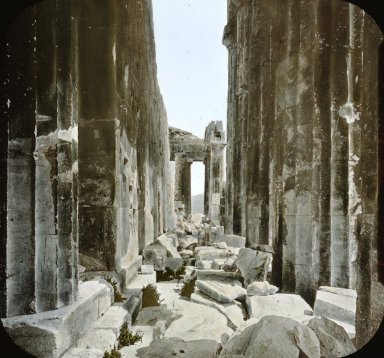 <em>"Parthenon, Athens, Greece"</em>. Lantern slide 3.25x4in, 3.25 x 4 in. Brooklyn Museum, Goodyear. (Photo: Brooklyn Museum, S03i2460l01.jpg