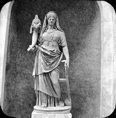 <em>"Vatican, Rome, Italy"</em>. Lantern slide 3.25x4in, 3.25 x 4 in. Brooklyn Museum, Goodyear. (Photo: J. Levy cie, S03i2557l01.jpg