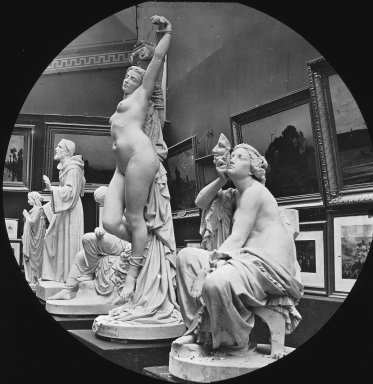 <em>"Paris Salon, Paris, France"</em>. Lantern slide 3.25x4in, 3.25 x 4 in. Brooklyn Museum, Goodyear. (Photo: Brooklyn Museum, S03i2574l01.jpg