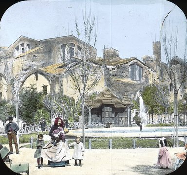 <em>"Baths of Diocletian, Rome, Italy"</em>. Lantern slide 3.25x4in, 3.25 x 4 in. Brooklyn Museum, Goodyear. (Photo: T.H. McAllister, S03i2713l01.jpg