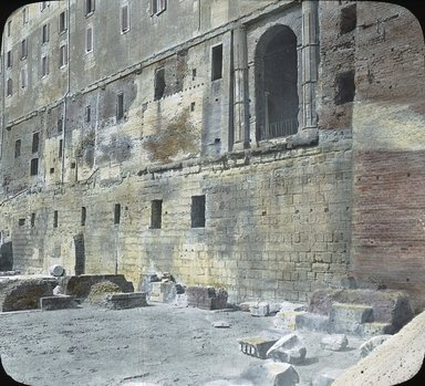 <em>"Forum Romanum, Rome, Italy"</em>. Lantern slide 3.25x4in, 3.25 x 4 in. Brooklyn Museum, Goodyear. (Photo: T.H. McAllister, S03i2762l01.jpg