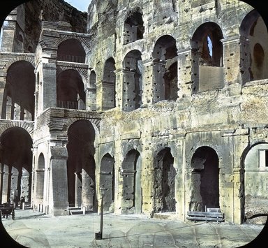 <em>"Colosseum, Rome, Italy"</em>. Lantern slide 3.25x4in, 3.25 x 4 in. Brooklyn Museum, Goodyear. (Photo: T.H. McAllister, S03i2776l01.jpg